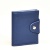 Кожен калъф за документи и карти тип визитник, 20 листа, син
