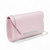 Клъч официална дамска чанта капак с лайсна с блестящи камъчета стилен модел розова